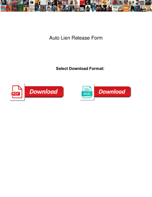 Auto Lien Release Form. Auto Lien Release Form mobility