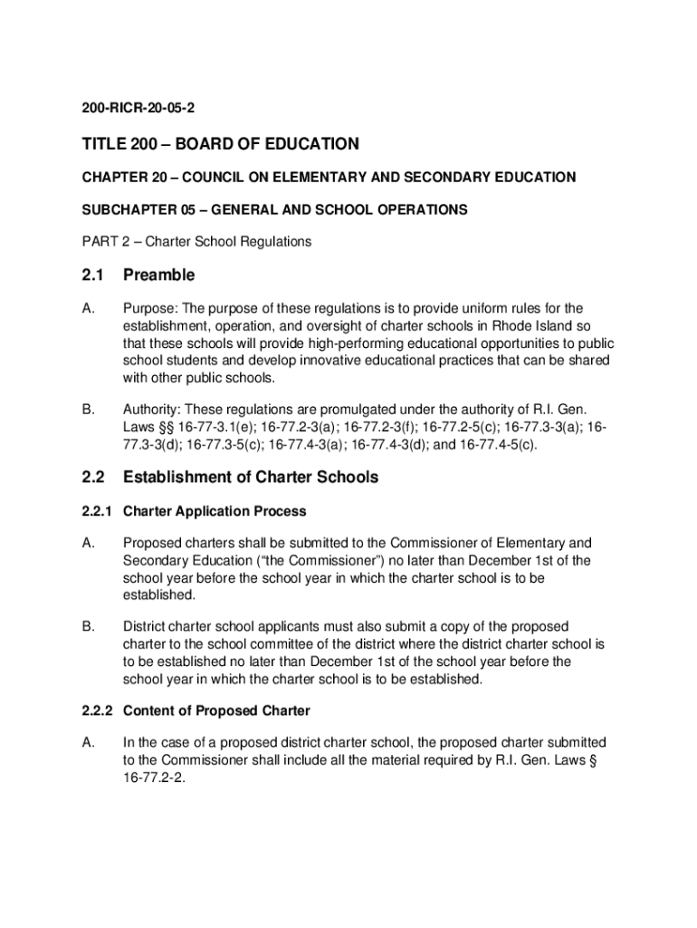 Fillable Online www.ride.ri.govPortals0CHAPTER 20 COUNCIL ON SECONDARY