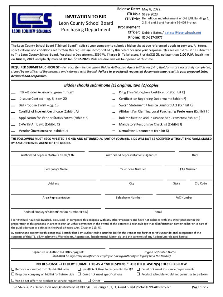 Fillable Online cms libLEON COUNTY SCHOOL BOARD