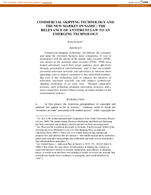 Fillable Online Commercial Skipping Technology and the New Market