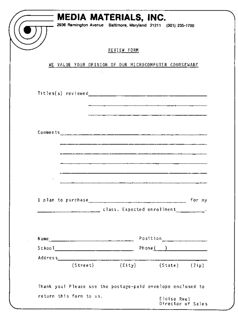 Fillable Online MarylanddbD01734763media materials ii incMedia 