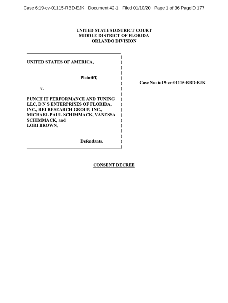 Fillable Online www.justice.gov enrd consent-decreeUNITED STATES ...