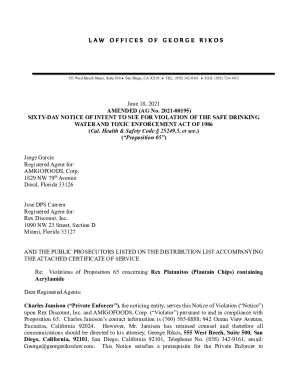 Fillable Online oag ca Proposition 65 Warnings Website - Your right to knowProposition 65 ...