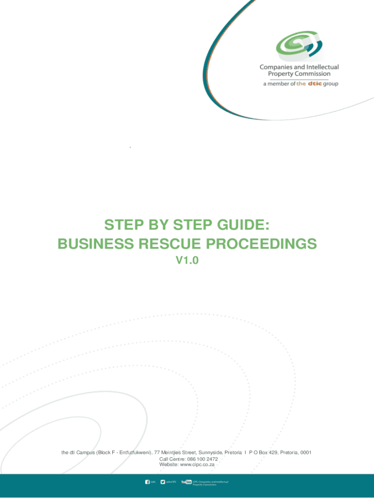 Fillable Online Step By Step Guide Business Rescue Proceedings Cipc Fillable Online Step By Step Guide Business Rescue Proceedings Cipc