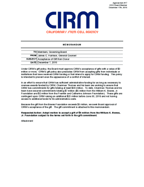 TO: Members, Governing Board FROM: James C. Harrison, General ...