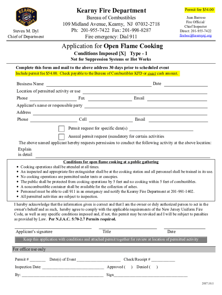 Fillable Online APPLICATION LPG COOKING Mobile Canteen Permit