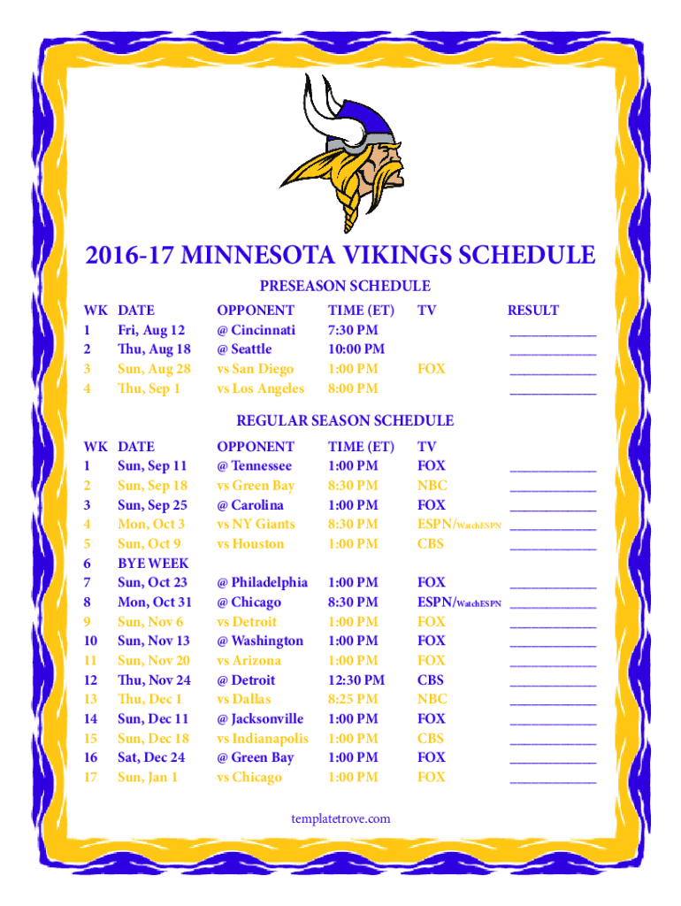 Fillable Online Printable 2021-2022 Green Bay Packers Schedule ...