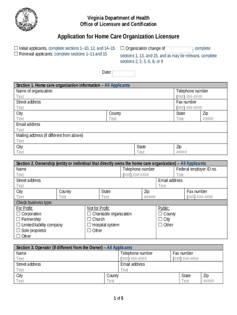 Virginia Department of Health ProfessionsVirginia Department of Health ProfessionsLicensure and Cert Preview on Page 1