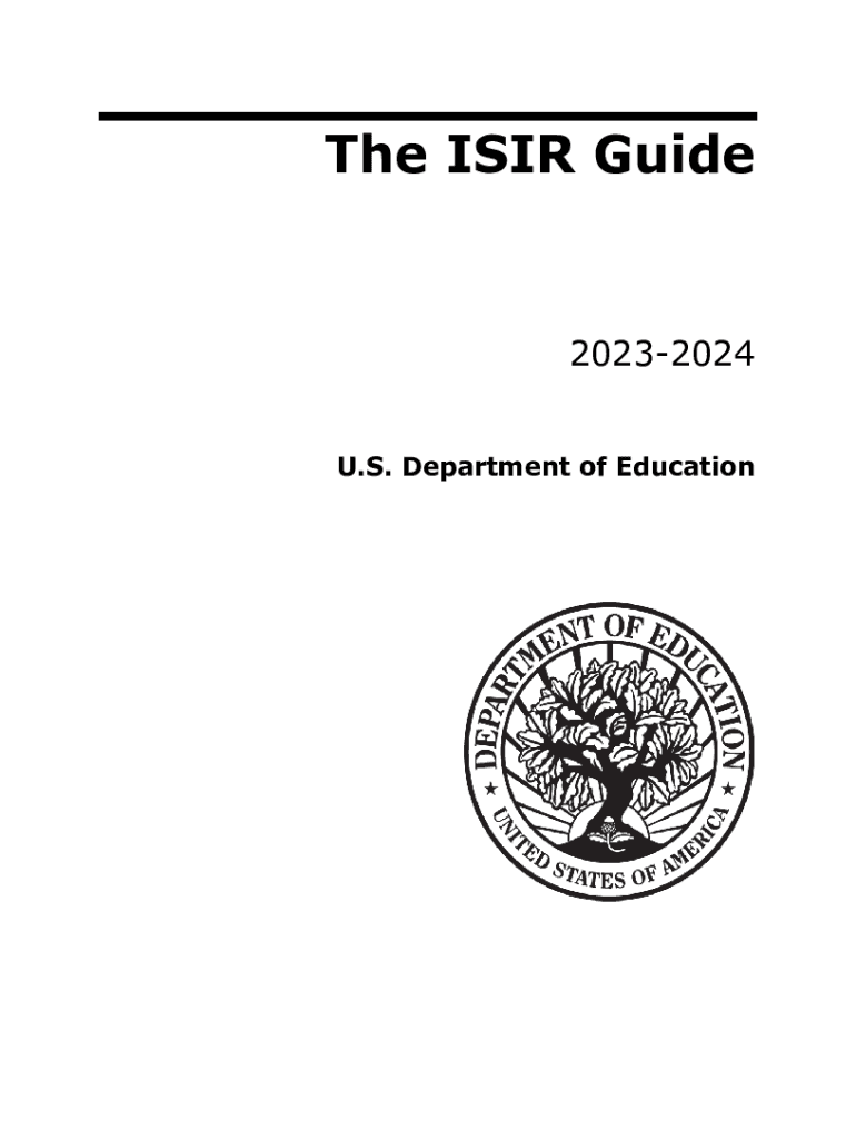 Fillable Online The ISIR Guide - fsapartners.ed.govThe ISIR Guide ...