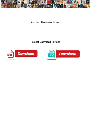 Ks Lien Release Form. Ks Lien Release Form score