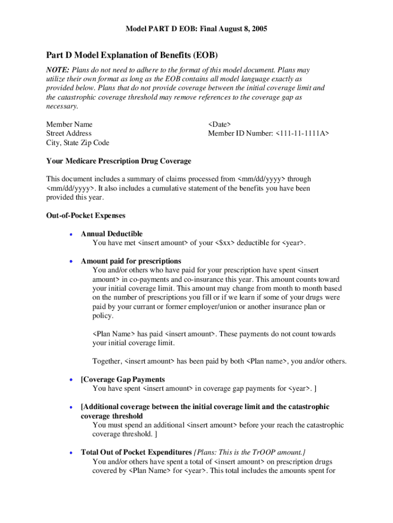 Fillable Online Aetna EOBMarketing Models, Standard