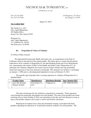 Fillable Online oag ca oehha.ca.gov proposition-65 proposition-65-listThe Proposition 65 List ...