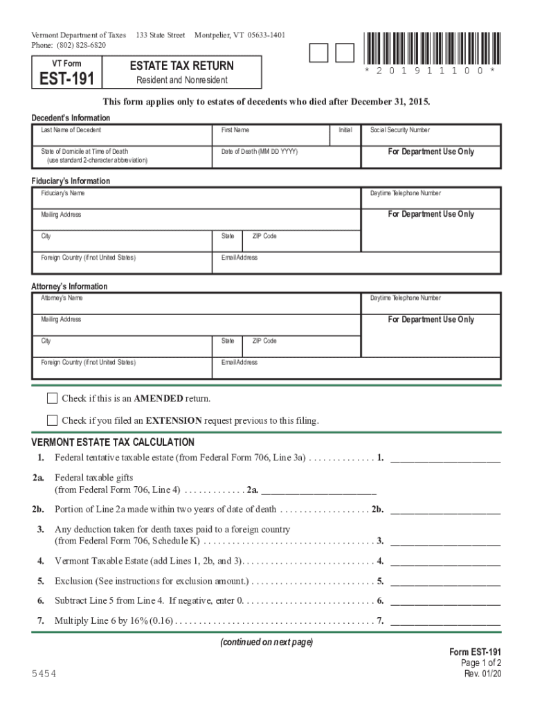 Fillable Online tax vermont d2l2jhoszs7d12.cloudfront