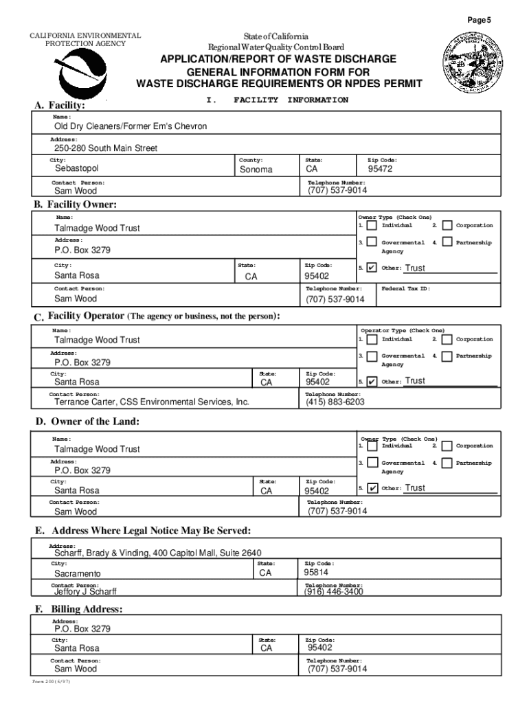 Fillable Online Water Quality Control Plan for the North Coast Region