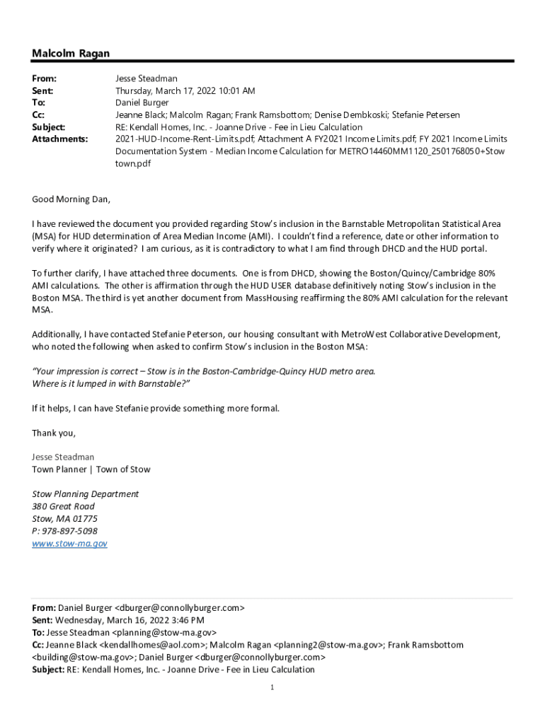 Fillable Online www.stowma.govsitesgMalcolm Ragan stowma.gov Fax