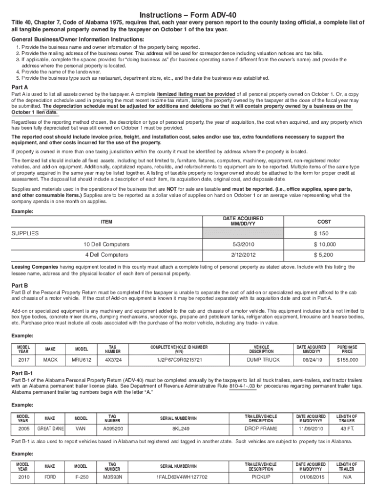 Fillable Online Tangible Personal Property Return Jefferson County Fax Email Print pdfFiller