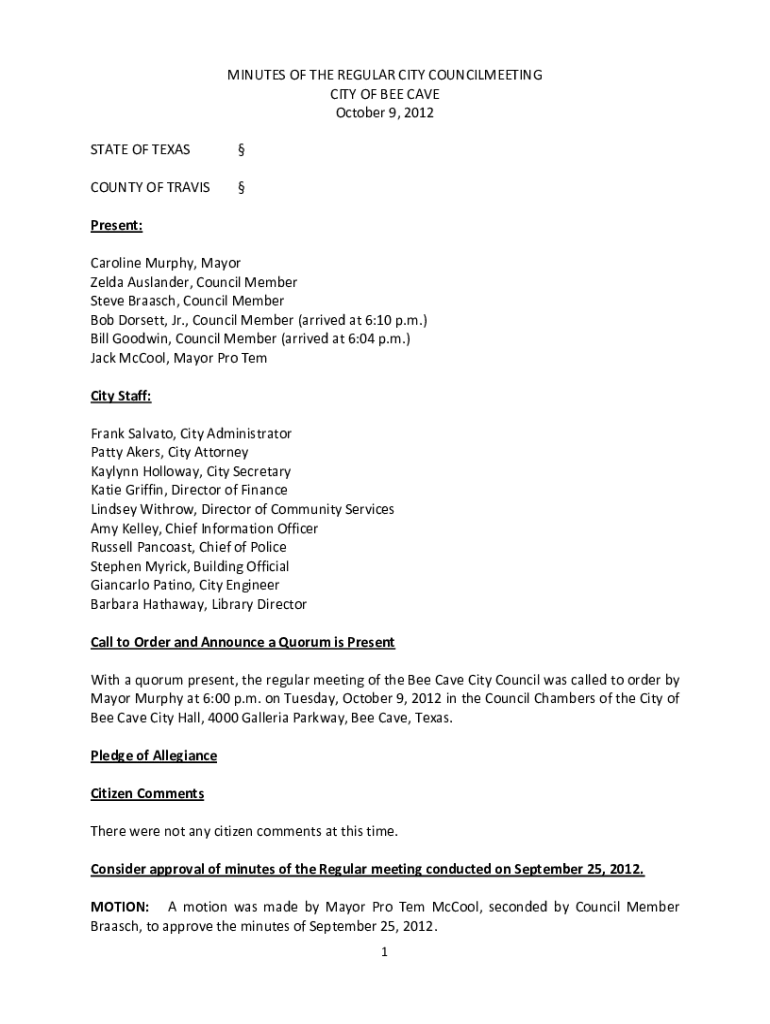 Fillable Online ORDINANCE NO. 425 AN ORDI NANCE OF THE CITY OF BEE CAVE, TEXAS (CITY Fax