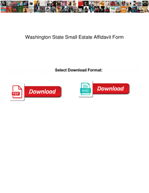 Washington State Small Estate Affidavit Form. Washington State Small Estate Affidavit Form miles