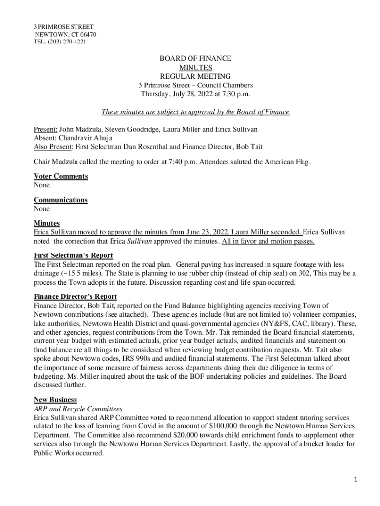 Fillable Online 3 PRIMROSE STREET NEWTOWN, CT 06470 TEL. (203) 2704221