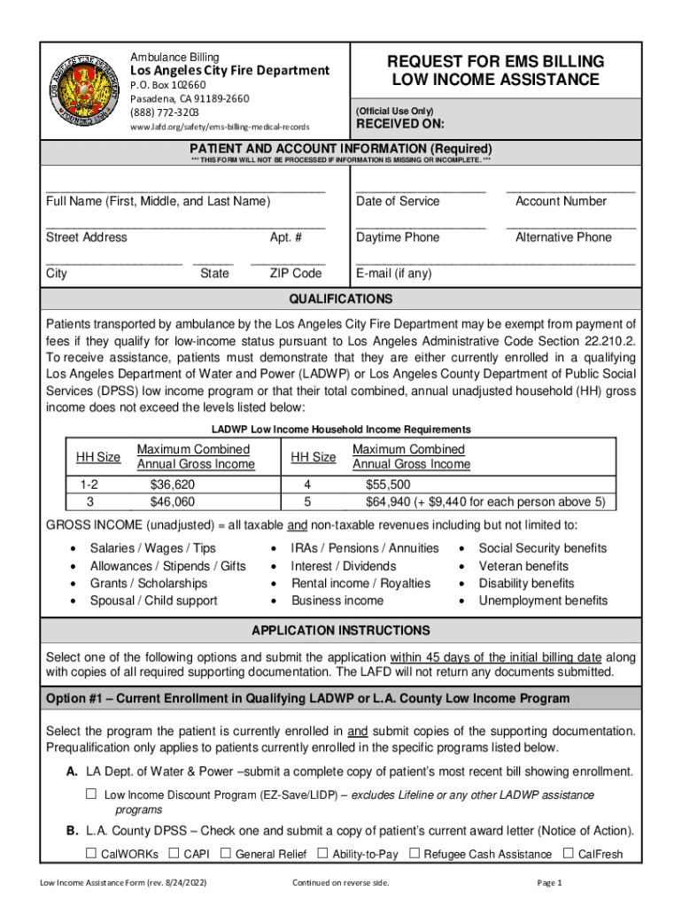 ca low income assistance Preview on Page 1