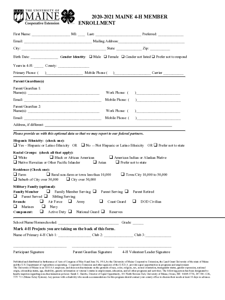 Fillable Online extension umaine 2021 Instructions for Schedule H (2021 ...