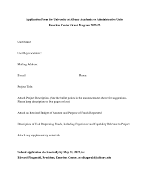Fillable Online Application Form for University at Albany Academic or ...