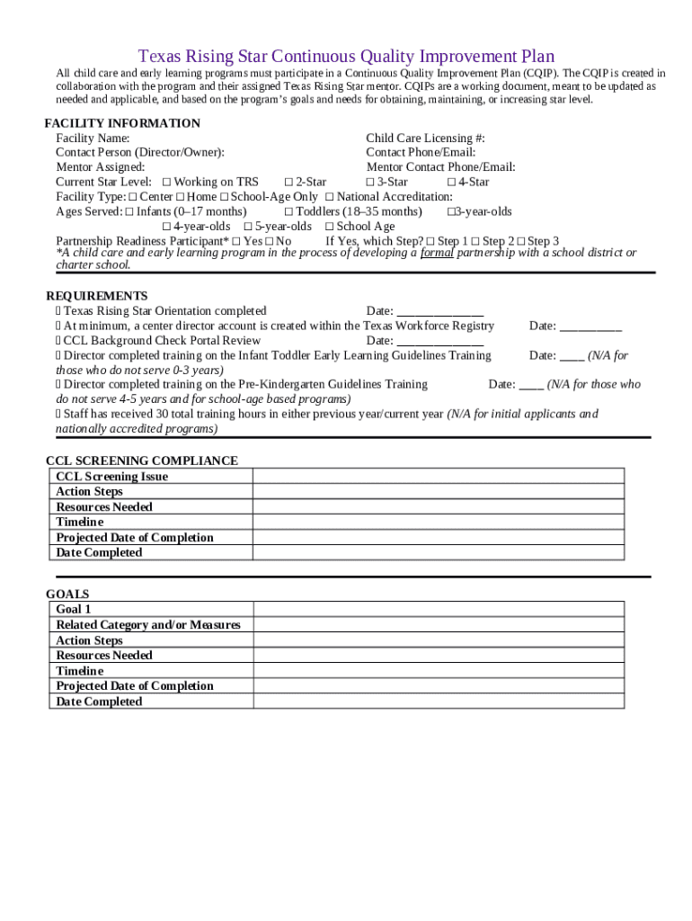 Getting Ready to Apply to Texas Rising Star Doc Template pdfFiller