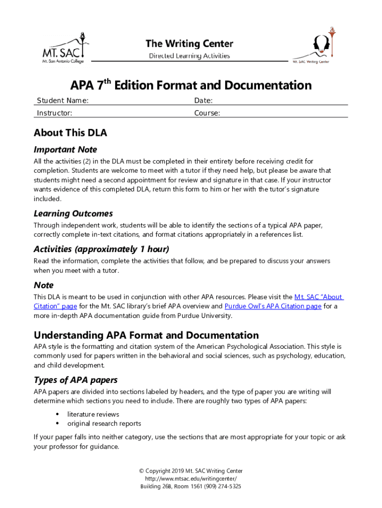 atting and Citation (7th Ed.)Generator, Template Doc Template