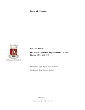 Aeration System Replacement 2 SBR Tanks (#1 and #2)