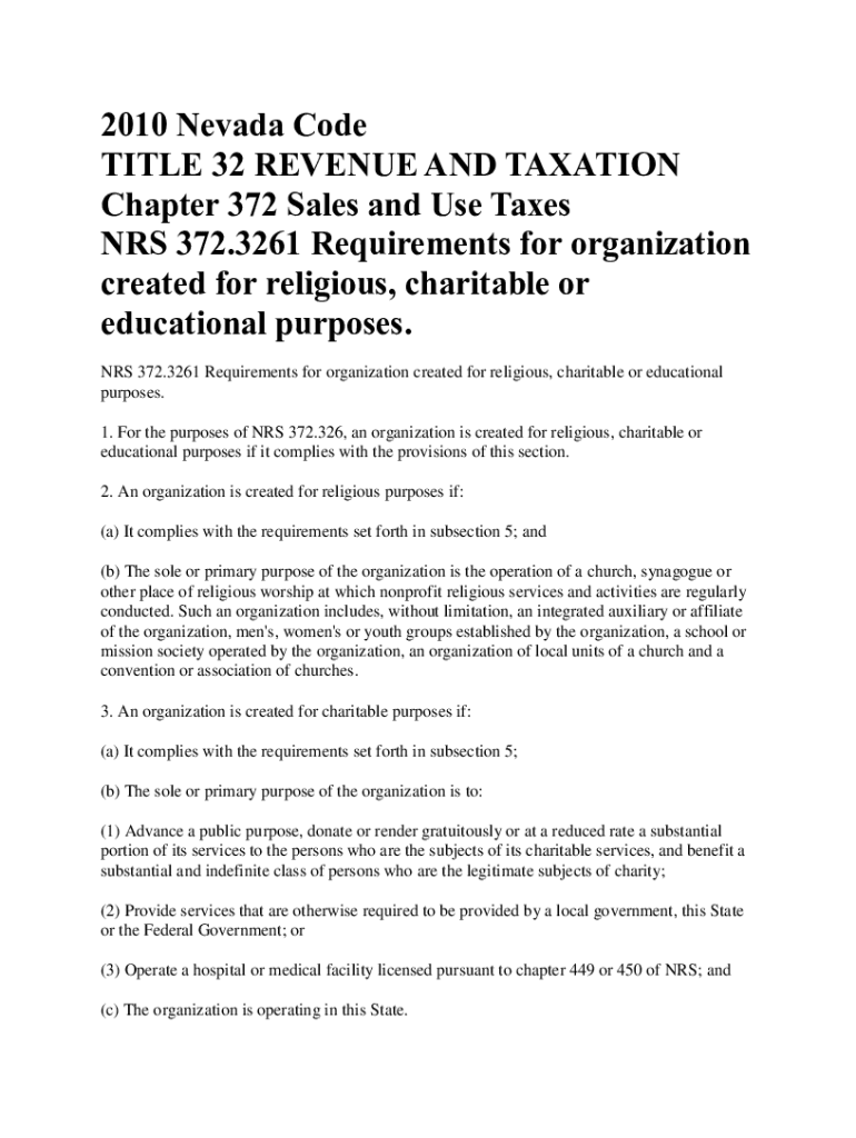 Fillable Online Nevada Sales Tax Exemption Certificate Fax Email Print ...