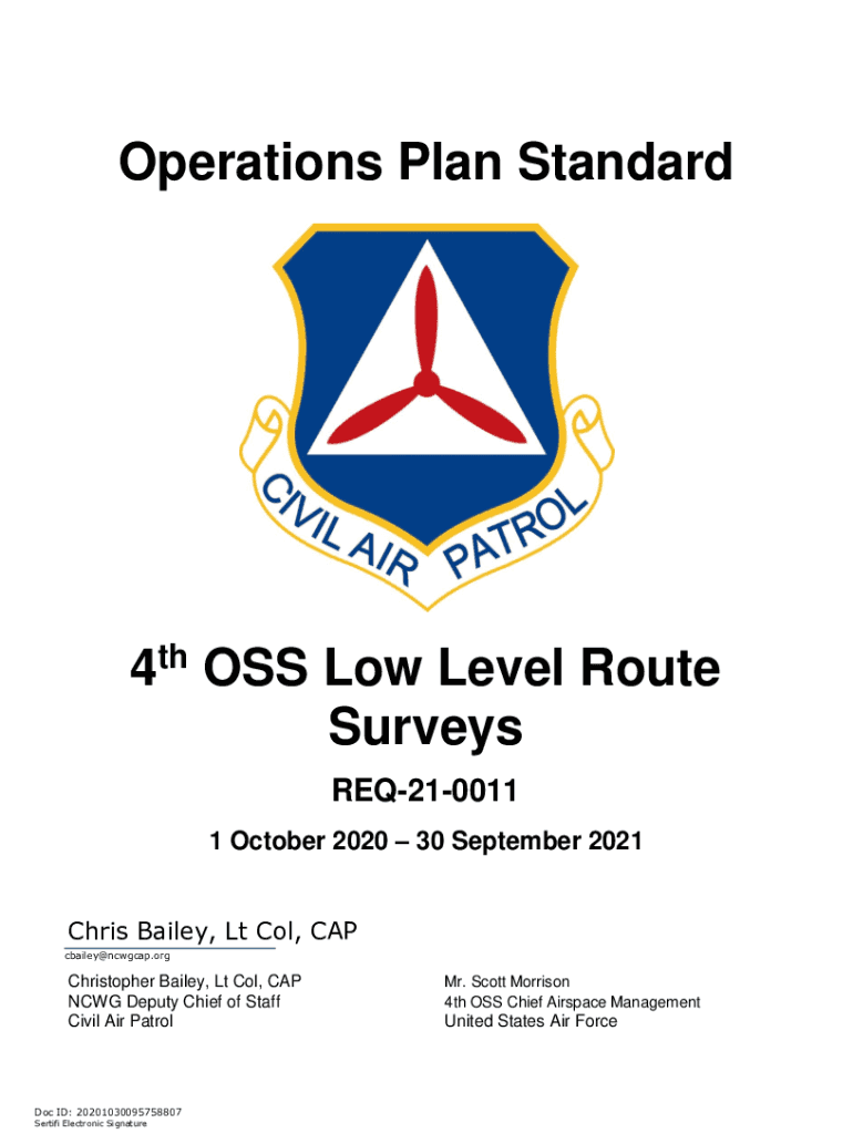 Fillable Online Civil Air Patrol Civil Air Patrol National Headquarters ...