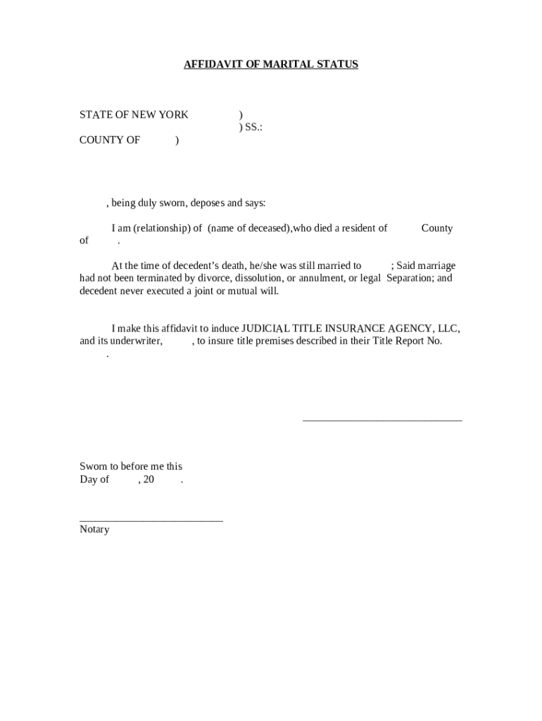 the free affidavit of