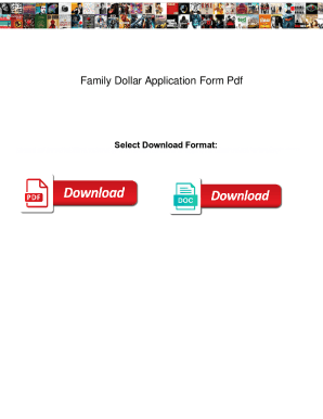 Fillable Online Family Dollar Application Form Pdf. Family Dollar ...
