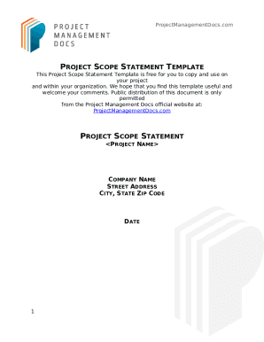 43 Project Scope Statement Templates & ExamplesTemplateLab Doc Template ...