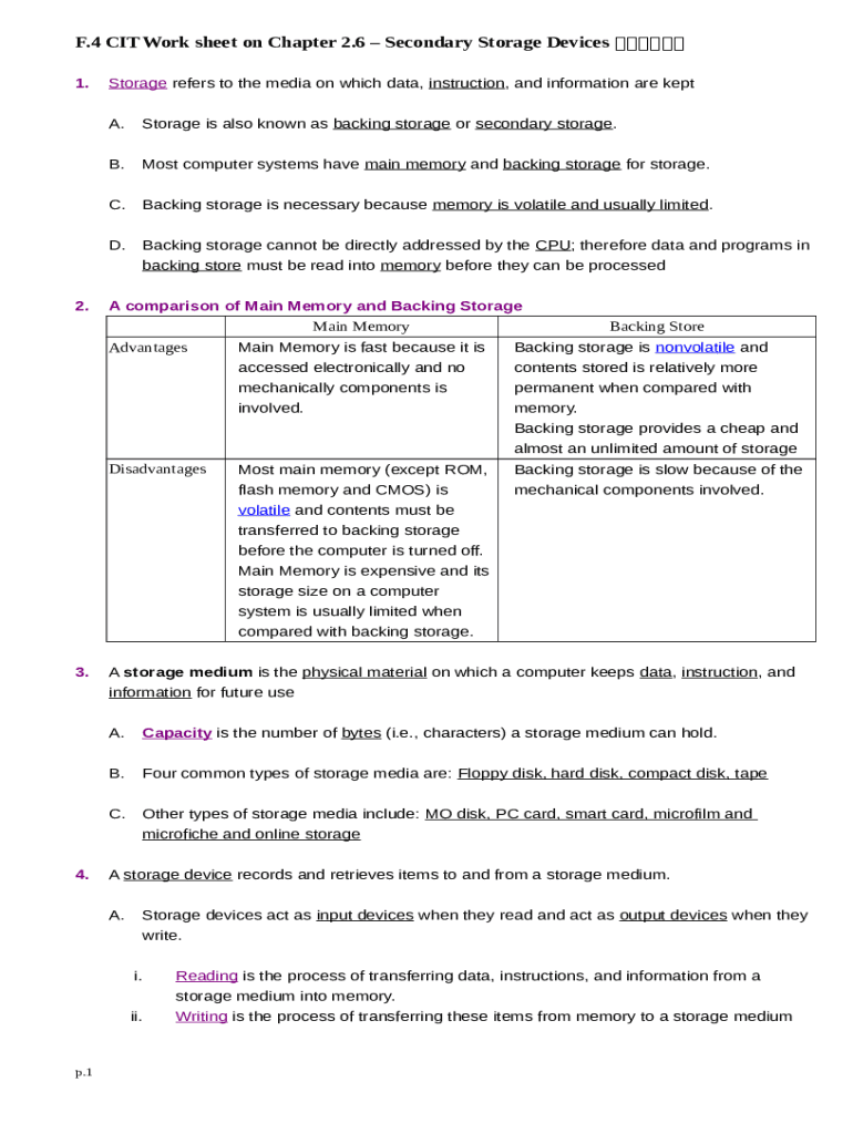 What Is A Secondary Storage Device Computer Hope Pocawsc Edu Doc