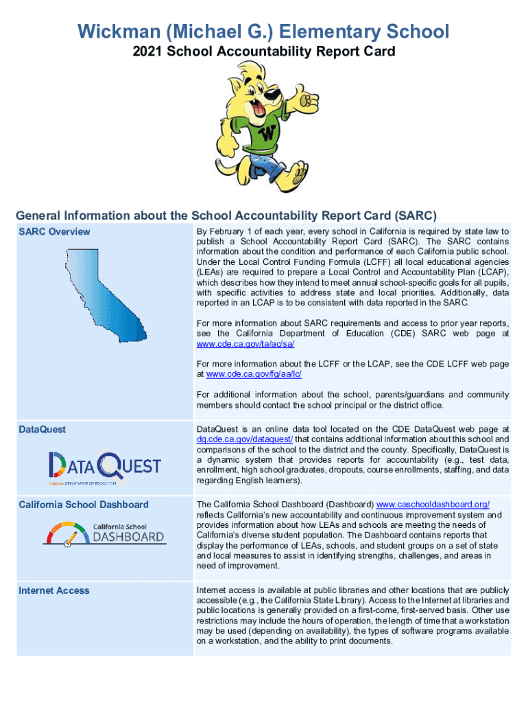 Fillable Online Wickman (Michael G.) Elementary School Chino Valley