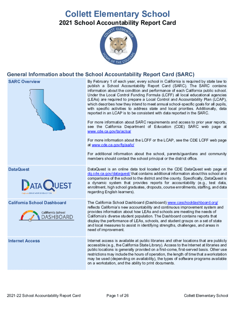 Fillable Online Escuela Primaria Collett Alvord Unified School