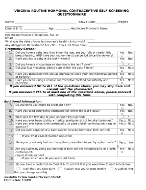 Virginia Department of Health Professions Doc Template | pdfFiller