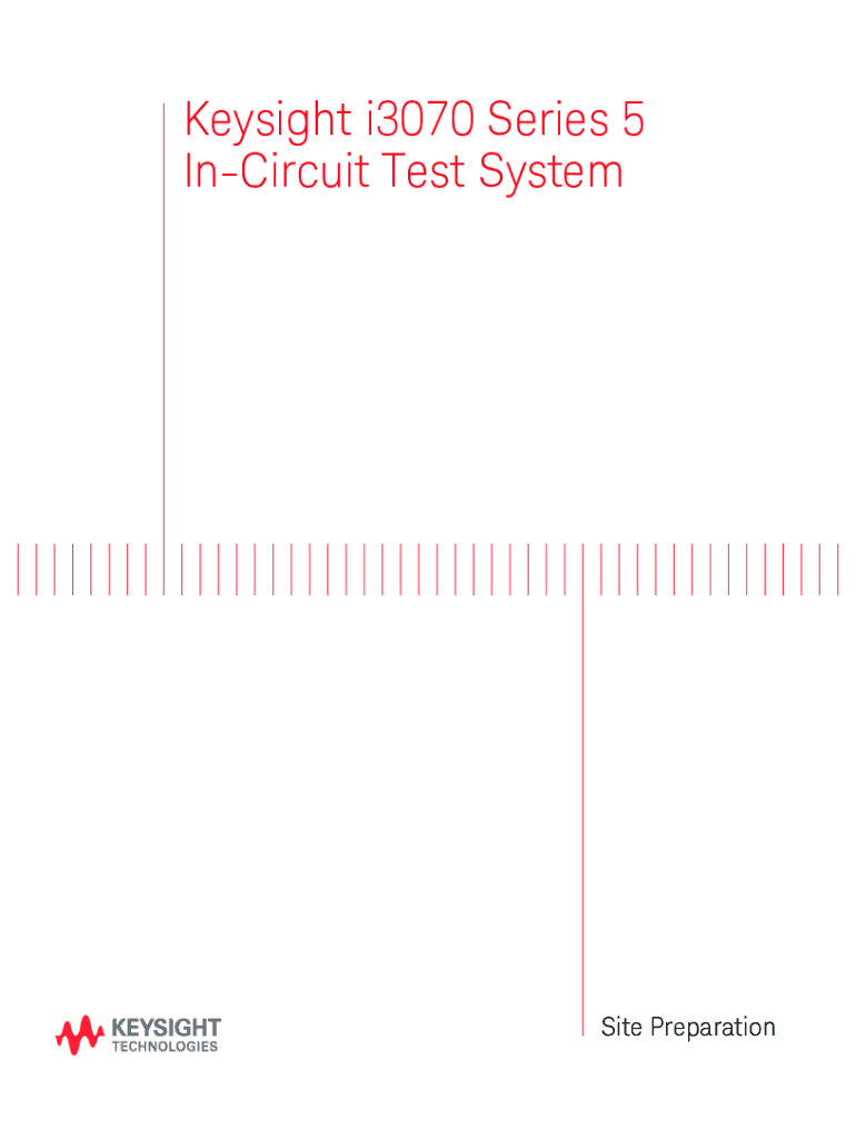 Fillable Online Keysight i3070 Series 5 InCircuit Test System Fax Email Print pdfFiller