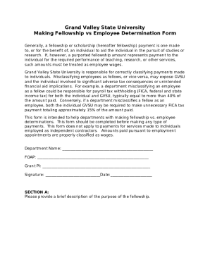 Tuition and Fees - Grand Valley State University Doc Template | pdfFiller
