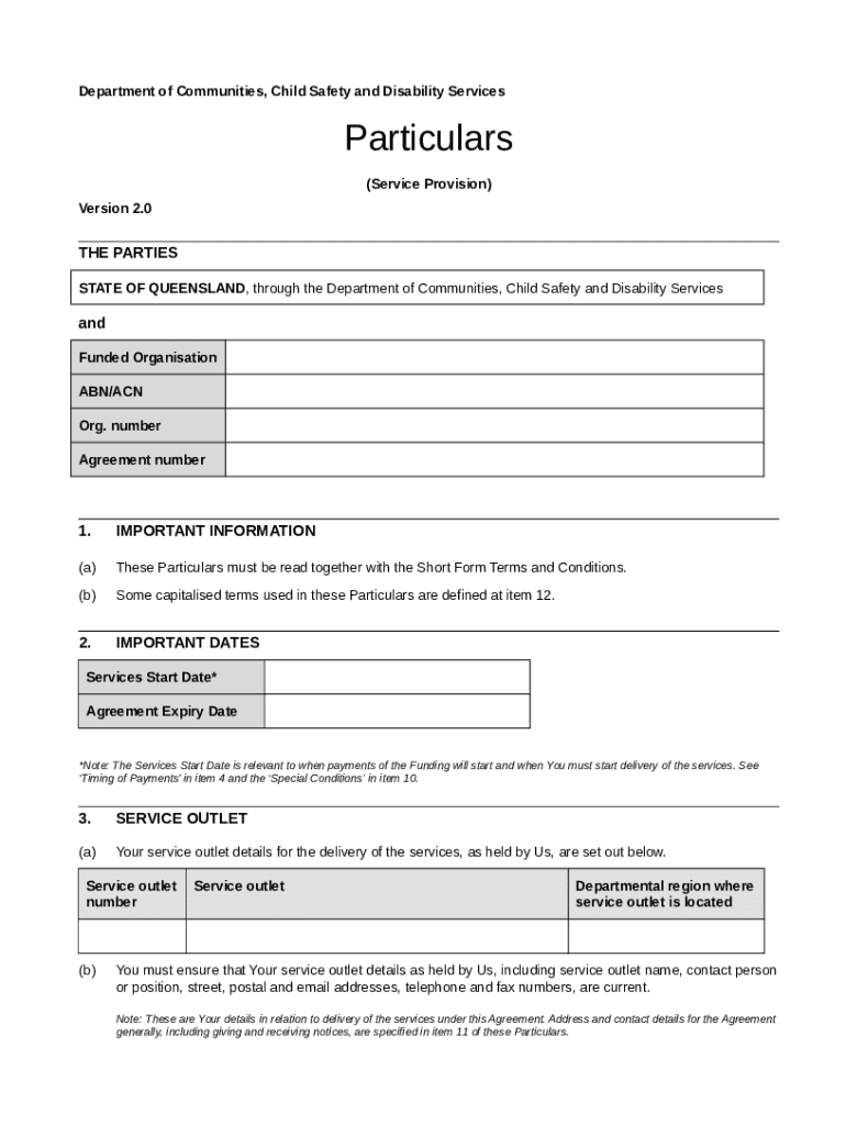 Department of Communities, Child Safety and DisabilityService Delivery