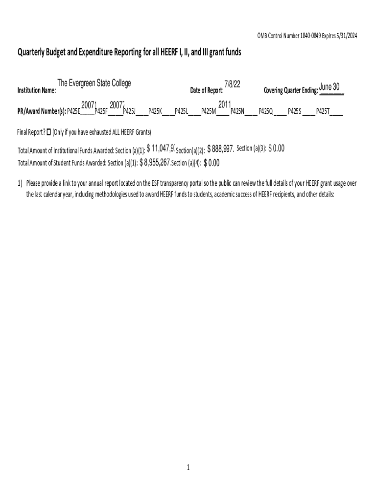 Fillable Online Www evergreen edu Sites DefaultThe Evergreen State