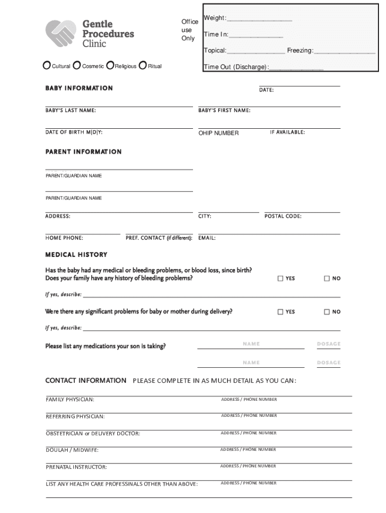 Fillable Online OHIP Schedule of Benefits and Fees Health Care