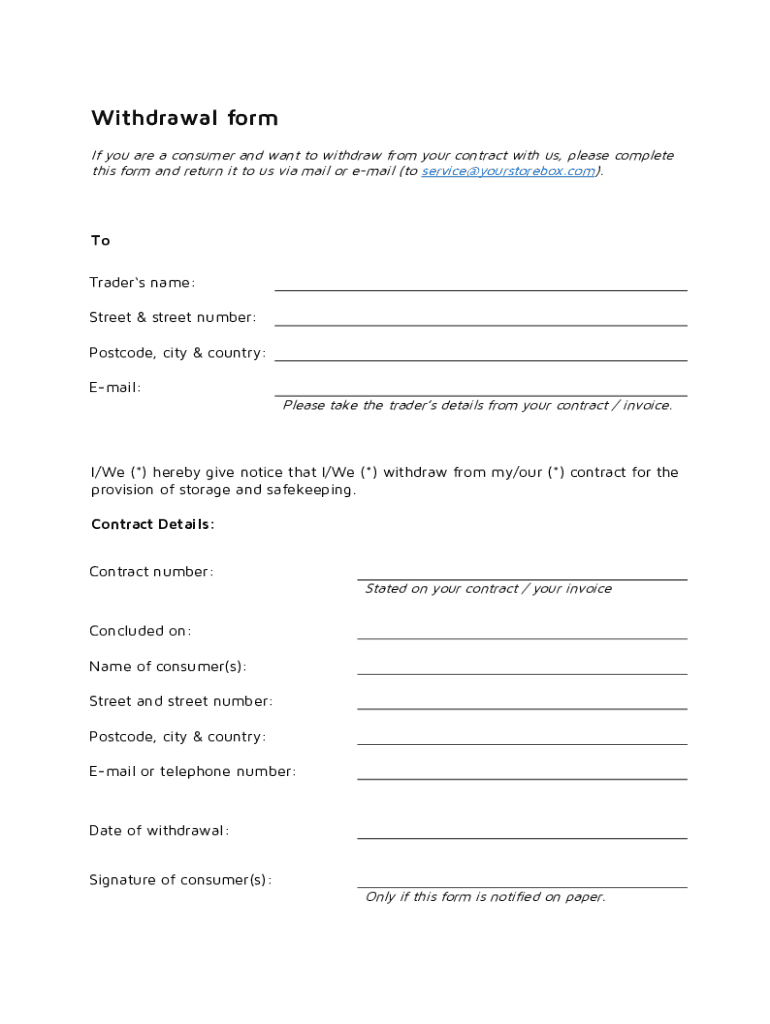 Fillable Online Want to withdraw an offer? There's now a form for