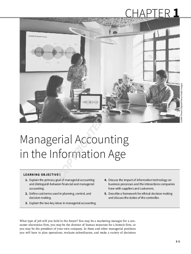 Fillable Online Managerial Accounting in the Information Age Wiley