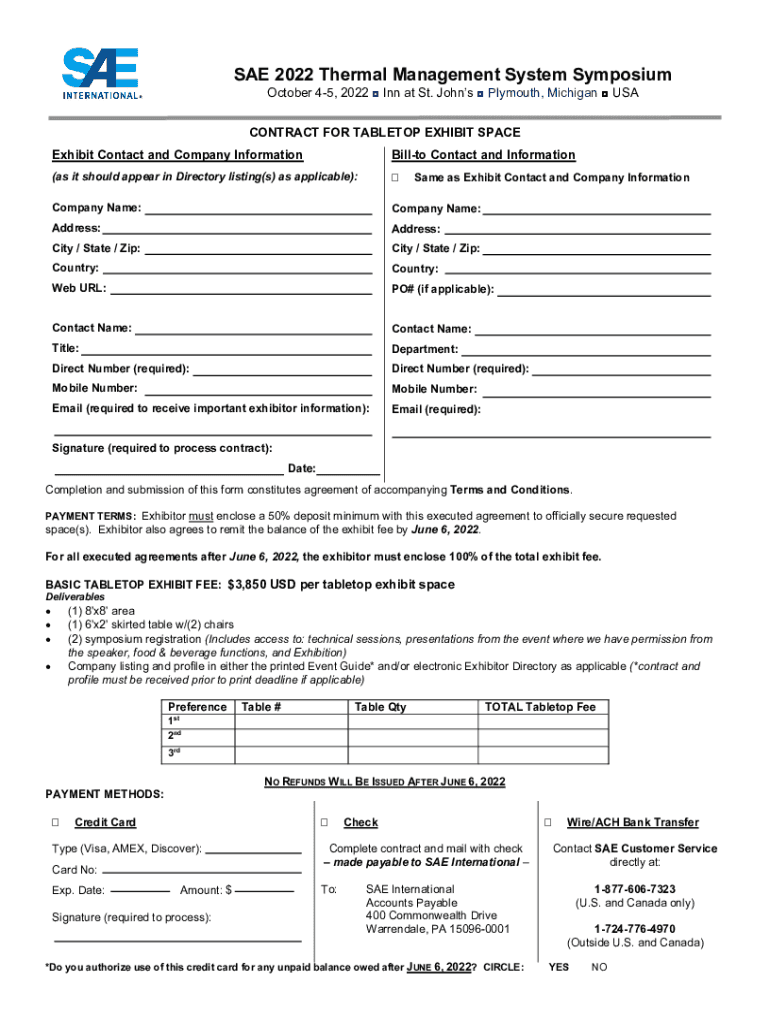 Fillable Online 2022 Thermal Management Systems Symposium October 45