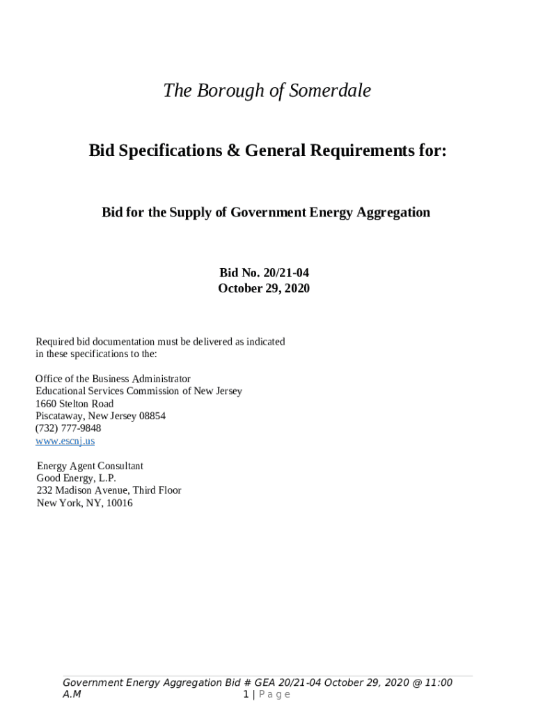 The Borough of Somerdale Doc Template pdfFiller