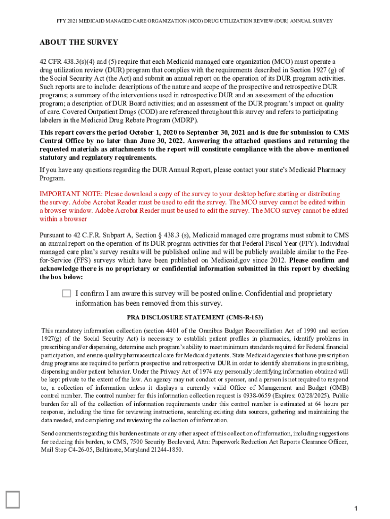 Fillable Online State Drug Utilization Review ReportingMedicaidState