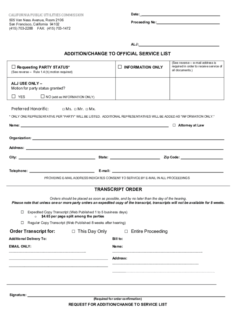 whereorg public-utilities-commissionPublic Utilities Commission California, San Francisco, CA Preview on Page 1