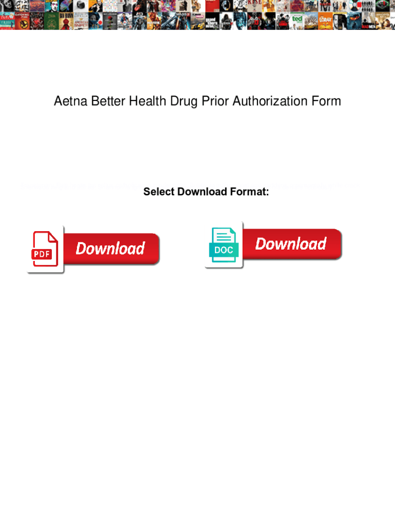 Fillable Online Aetna Better Health Drug Prior Authorization Form